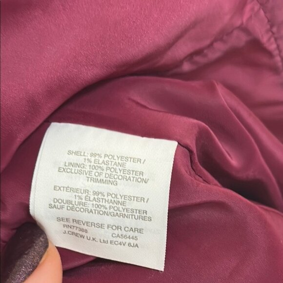 J. Crew Red Portfolio Dress. Size 12. - Picture 3 of 4